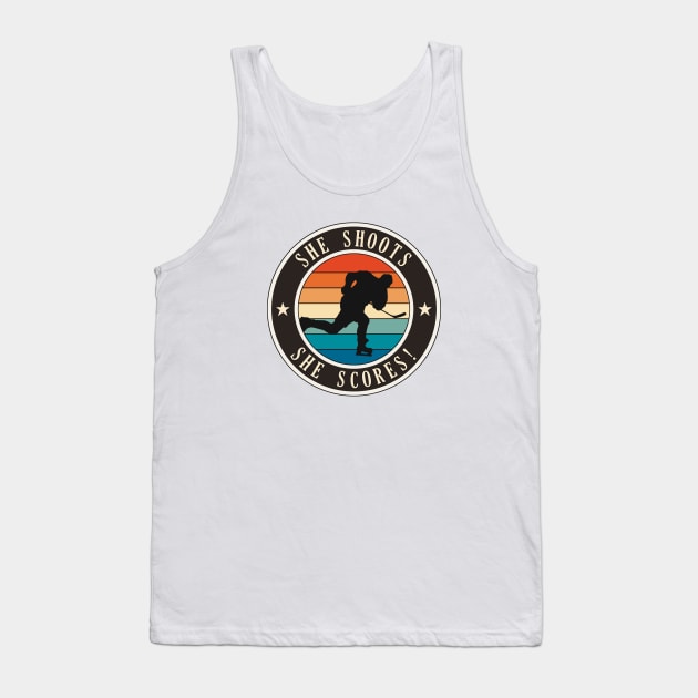 She Shoots She Scores Tank Top by ranxerox79